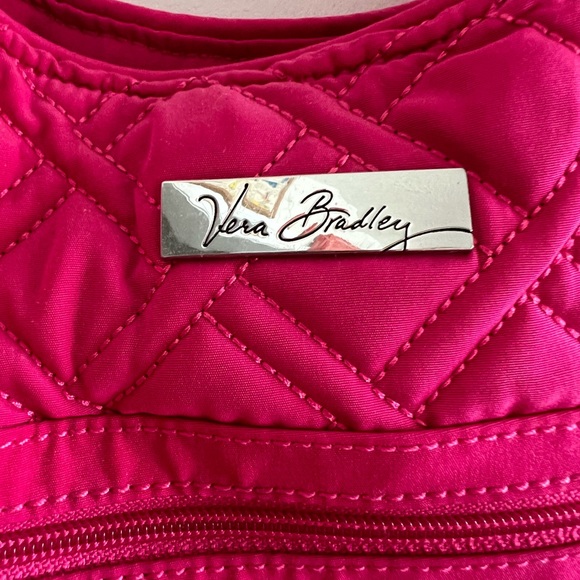 NEW without tags Emily Vera Bradley satchel.  Fuchsia pink.  Barbie pink - Picture 3 of 7